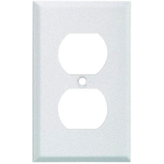 Jackson-Deerfield Mfg. 8WK108 Pro-White Steel Wrinkle Wall Plate