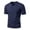 Navy, variant on JoveMarine Mens Short Sleeve Button Down Shirts Slim Fit Casual Summer Athletic Tee Solid Color Button Front,Army Green L