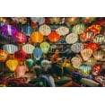 thumbnail image 2 of Ratnayake, Samara 24x17 Gold Ornate Wood Framed with Double Matting Museum Art Print Titled - A Girl With Lanterns, 2 of 4