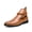 Brown, variant on Men's Monk Strap Ankle Boots, Pointed Toe Dress Boots with Adjustable Buckle, Formal Business Chelsea Boots for Men, Black/Brown/Burgundy