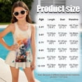 thumbnail image 7 of Xixirimido Rabbit Colorful Easter Eggs Print Girls Swimsuit Sleeveless One Piece Skirted Swimwear Modest Hawaiian Bathing Suit for Beach Water Park Kids Swim Dress, 6-7 Years, 7 of 7