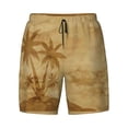 thumbnail image 5 of Rocae Retro Palm Tree for Men's Swim Trunks Quick Dry With Two Side Pockets and One Lined Patch PocketSmall, 5 of 9