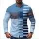 thumbnail image 1 of Camisa de manga larga con estampado 3D para hombre, con bolsillo, informal, con solapa, de alta calidad, para verano, talla grande, 1 of 6