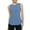 Blue, variant on Youmylove Womens Casual Tops Yoga Top Sleeveless Curved Hem Running Sports Fitness Loose Fitting Casual T Shirt With Bottom Going Out Cami Tops