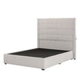 thumbnail image 1 of Box Base Cama Matrimonial + Cabecera Bruks Trinity Crema, 1 of 8