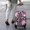 thumbnail image 3 of Pink Leopard Pattern Luggage Cover Fashion Suitcase Cover Baggage Covers Fit 25-28 Inch Luggage (Go Travel), 3 of 5