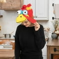 thumbnail image 4 of Joyfy 2 Pack Thanksgiving Turkey Cap for Kids and Adults Plush Turkey Hat, Thanksgiving Accessories, 4 of 8