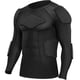 thumbnail image 1 of Zicac Camisa Acolchada De Compresión Deportiva Para Hombre, Protector Contra Erupciones, Equipo Protector De Fútbol Y Baloncesto, Protectores De Costillas En El Pecho (Negro Ee. Uu.: M), 1 of 5