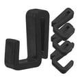 thumbnail image 6 of FONDOTIN 4Pcs Z Shaped Hooks For Hanging Coats And Wall Hanging Black Plastic, 6 of 8