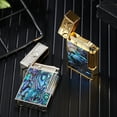 thumbnail image 3 of Kerosene lighter, Top Metal Pocket Lighter Daily Use, Sold Without Fuel.,SKU01048-银色红贝, 3 of 15
