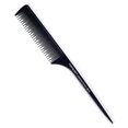 thumbnail image 1 of Peine profesional de cola multifuncional con punta de acero, diseño ergonómico y mango antideslizante, material de fibra de carbono antiestático, resistente al calor y duradero, ideal para estilistas, 1 of 7