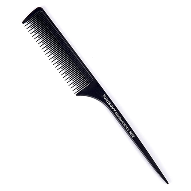 -Static Hairdressing Carbon Fiber Comb Tapered Steel Comb Thicken Heat Resistant Hair Comb