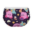 thumbnail image 4 of Cartoon Kirby Women's Brief Lady Lace Underwear Breathable Elastic Sexy Bikini Hipster Panties, 4 of 6