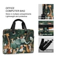 thumbnail image 4 of 16inch Laptop Briefcase, Business Laptop Bag with Detachable Strap & Padded Compartment, Water-Resistant Polyester，A Group Of Happy Animals, 4 of 8