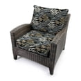 thumbnail image 2 of Jordan Manufacturing 46.5" x 24" Maryland Driftwood Black Leaves Rectangular Outdoor Deep Seat Chair Cushion Set with Welt, 2 of 9
