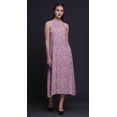 thumbnail image 2 of Bimba Robe de Plage Dos Nu Imprimée Florale pour Femmes, Col Halter, RayonDress-TG, 2 of 6