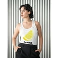 thumbnail image 2 of A Lemon Racerback Tank Women -SPIdeals Designs, Female Large, 2 of 4