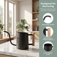thumbnail image 3 of Wuxiuli Stainless Steel Long Spout Black Small Watering Can for Indoor Plants 1pack, 3 of 7