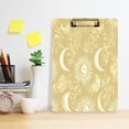 thumbnail image 6 of Facial Sun Moon Pattern 12.5x9in Clipboard, Durable Acrylic with Metal Clip and Wall Hook for Office or Classroom, 6 of 10