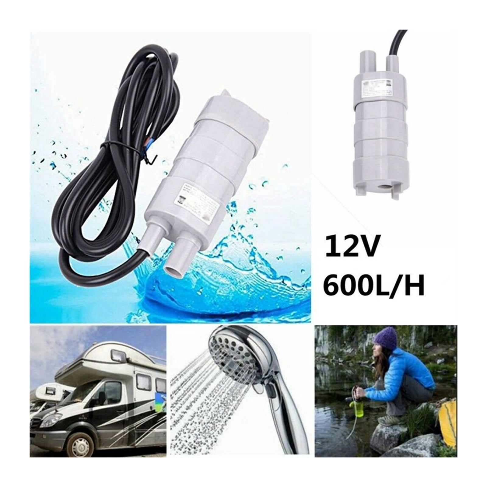 12V 15W Submersible Pump Micro Hvdc Pump High Lift Pump Rv Accessories For Rv Solar Fountain Aquarium Fish Tank ,Easy to Use