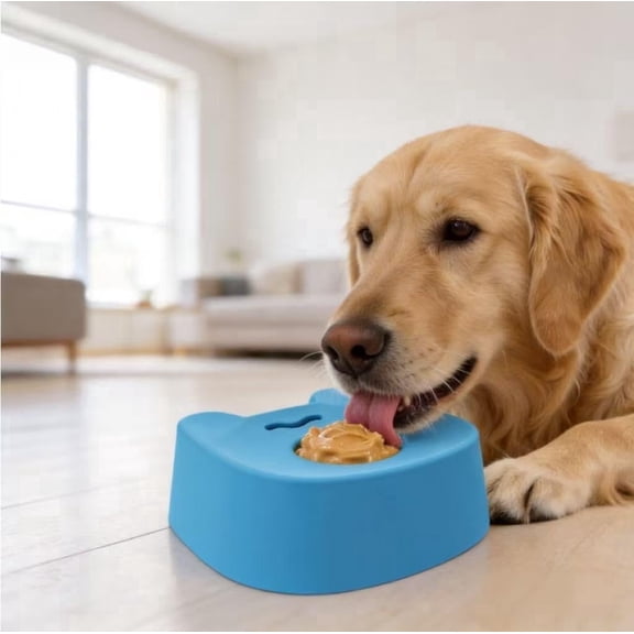 Dog Lick Bowl Slow Feeder - Interactive Puzzle Toy Alternative with Ball