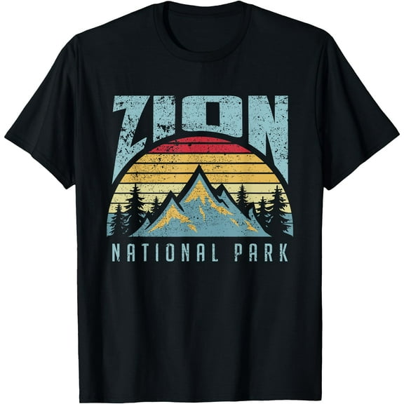 Mt Zion National Park Utah Retro Unisex T-Shirt for Men Women Kids Toddler