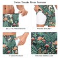 thumbnail image 5 of FORMRS Mens Swim Trunks Mesh Liner Quick Dry Casual Beach Board Shorts with Pockets, Sizes S-2XL, Green Vibrant Forest Pattern, 5 of 9