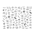 thumbnail image 1 of Seitruly Pegatinas para uñas, calcomanías en relieve 3D, impresión de deslizadores de belleza para manicura, decoración DIY, adhesivo, accesorios de Juegos de manicura WG253 Seitruly CE012223-17B, 1 of 5