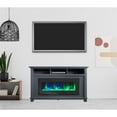 thumbnail image 6 of Hanover Winchester Electric Fireplace TV Stand and Color-Changing LED Heater Insert with Driftwood Log Display, Slate Blue, 6 of 10