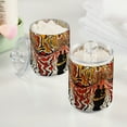 thumbnail image 2 of Yayeee 4 Pack Qtip Holder Bathroom Cotton Swab Canister with Lid Clear Dispenser Set, Abstract Boat Ride, 2 of 6