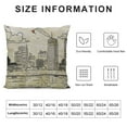 thumbnail image 5 of ONETECH Decorative Throw Pillow Cover Park Graphic White Bench Parks Scene Hand Outdoor Lumbar Pillow Cover for Sofa Couch Bed, 5 of 5