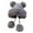 zb-Grey, variant on Deer Horn Knitted Winter Hat for Women Cold Proof Ear Outdoor Skiing and Christmas Holiday Season White