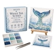 thumbnail image 2 of Ocean Sea Glass Art Kit Collection DIY, Whale Tail Ocean Mosaic Craft Kit, Relaxing Handmade Art Project for Beginners, Tabletop Ornament for Living Room, 2 of 7
