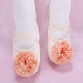 thumbnail image 2 of Abomasnow Girls Flower Crisscross Elastic Strap Split Sole Ballet Dance Shoes Casual Breathable Shoes, 2 of 9