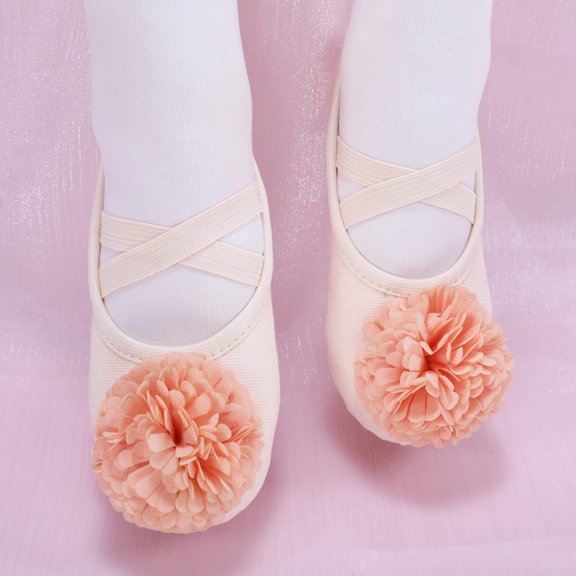 LvhaoGJOB Girls' Ballet Flats - Soft Flexible Sole, Elegant Design & Flexible Flat Sole