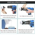 thumbnail image 4 of YIHATA 4 Pack Drill Cleaning Brush Attachments Power Scrubber All Purpose Drill Brush Set for Bathroom, Floor, Tub, Tile, Car Carpet, Kitchen, Marble, Ceramic Surface, 4 of 7
