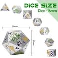 thumbnail image 2 of Metal Dice Set D&D, 7 PCS Dragon & Warrior Metallic DND Polyhedral Dice Set with Gift Metal Box for Dungeons and Dragon Tabletop Game (Gray Dice & Red Dragon), 2 of 6