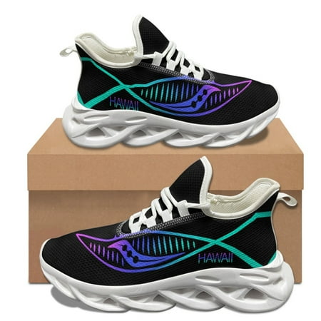 

Hawaii Polynesian Print Summer Comfortable Platform Shoes Lightweight Non-slip Sneakers Teenage Outdoor running Shoes Female