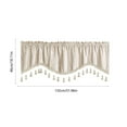 thumbnail image 4 of Décor de Rideau, Rideau de Fenêtre Court Élégant à Franges de 51,96 Po, Pompon Élégant Polyvalent Style Maison, Installation Simple sur Tringle, Décor de Point Focal pour Chambre, Salon, Fenêtre de Cuisine, Décorations Modernes pour la Maison, 4 of 8