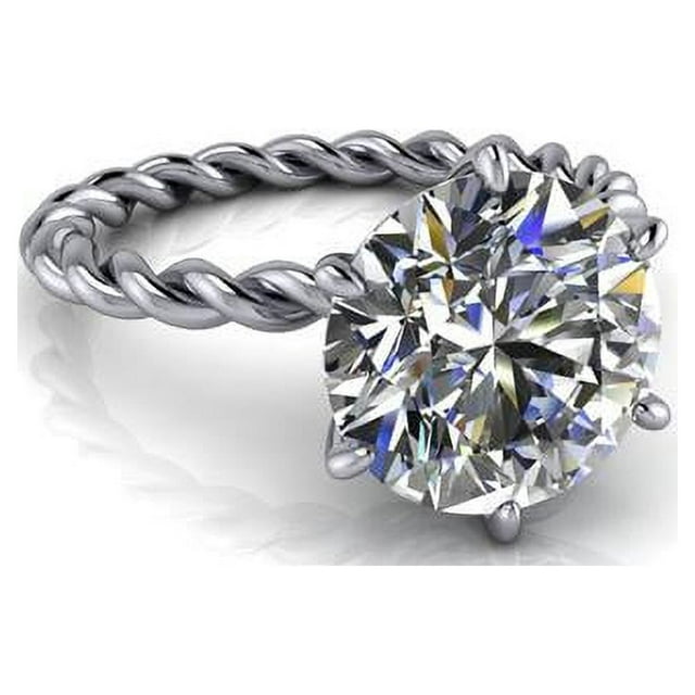 5.00 Ct Brilliant Round Cut Diamond Bridal Rings Solid 950 Platinum