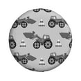thumbnail image 2 of Balery Gray Tractortire Cover Waterproof Dust-Proof, Universal Spare Wheel Tire Cover For Trailer, Rv, Suv Truck And Vehicle Camper Accessories-15 Inch, 2 of 9