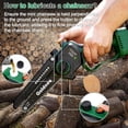 thumbnail image 2 of Cordless Mini Chainsaw 6 Inch, Battery Powered Electric Chain Saws with 2 Pack 2000mAh Batteries and Automatic Oiling System, 2 of 6