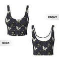 thumbnail image 4 of Yiaed Cartoon Rooster Print Ladies Waistcoat Women Sports Vest Vest Sports Women Sports Top Yoga Vest for women-Medium, 4 of 8