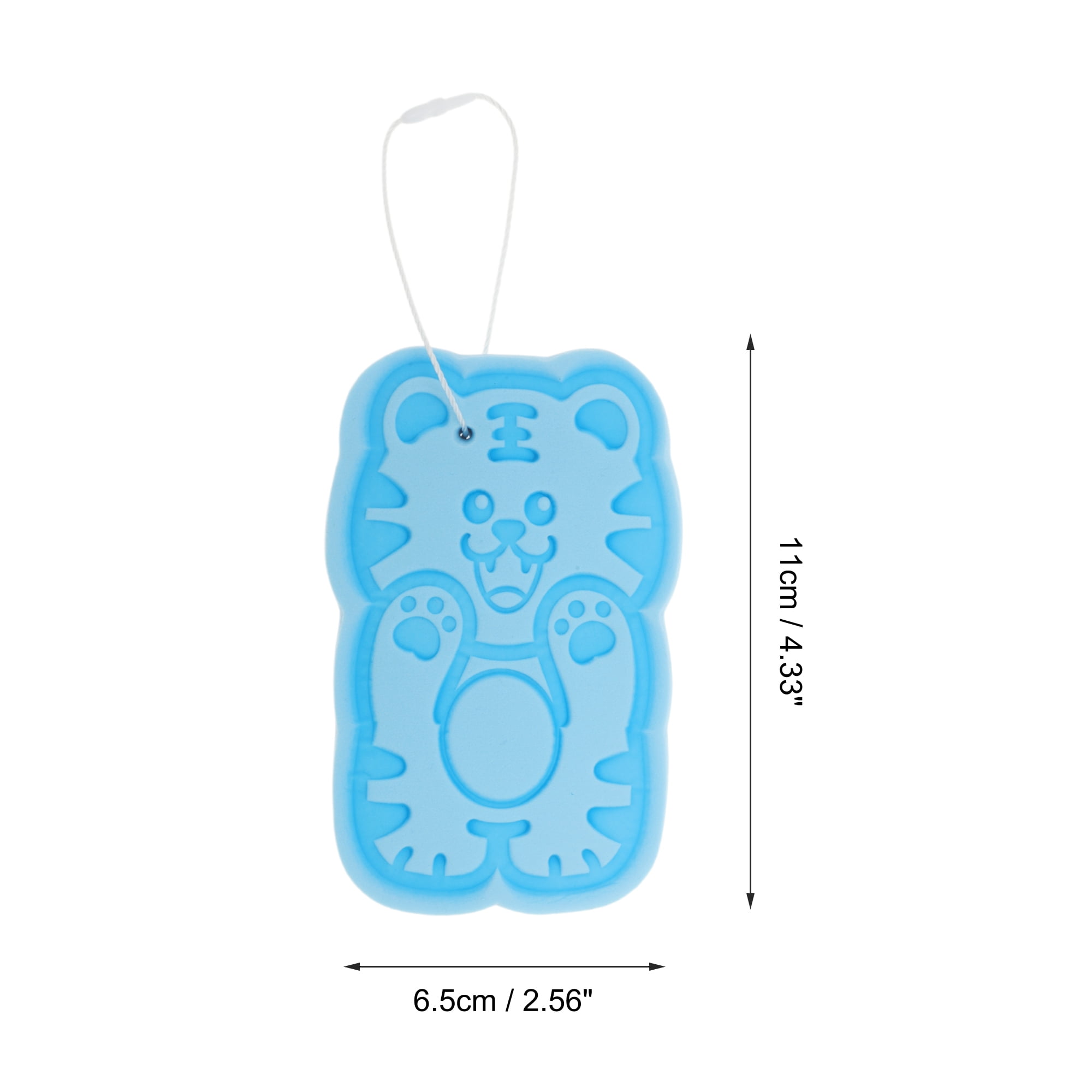 Unique Bargains Cartoon Bath Brush for Shower 4.33"x2.56"x0.79" Blue