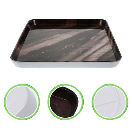

1pc Rectangular Plate Household Food Tray Fast Food Plate Bread Fruit tray