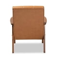 thumbnail image 4 of Bowery Hill Mid-Century Wood/Faux Leather Office Chair in Brown, 4 of 8