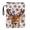Deer and Snowflake Pattern, variant on HELLHERO Skulls and Roses Pattern 1 pc Notebook Wraps with Zipper Retro Book Cover Carrying Case with Handle for Librarian Storage & Portability