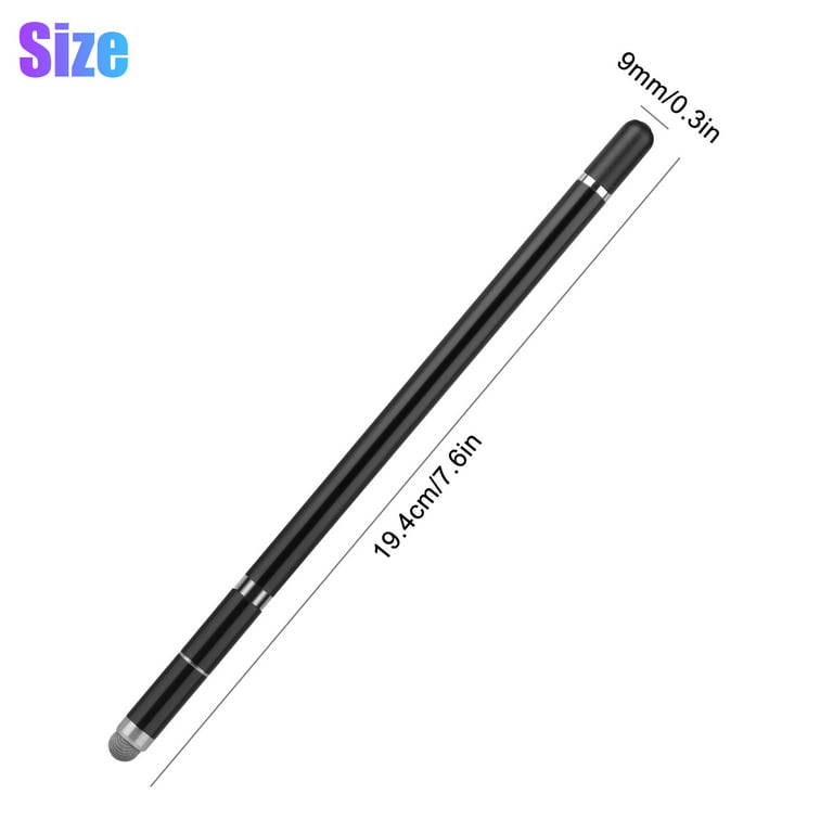4 in 1 Touch Screen DIY Diamond Painting Tool ,led Light for Tablet,Foldable Capacitive Touch Pen Stylus Pen/Cell Phone Holder Stand, Size: 20, Black
