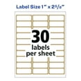 thumbnail image 6 of Avery Address Labels with Gold Border for Inkjet Printers, 1" x 2-5/8",  300 Labels (6529), 6 of 6