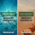 thumbnail image 5 of (2 Pack) Response Kit OSHA Emergency Sign 24 Inch X 18 Inch Vinyl Label Decal Sticker Weather Resistant, UV Protected for Workplace, Business, and Construction Site, Made in the USA, 5 of 7